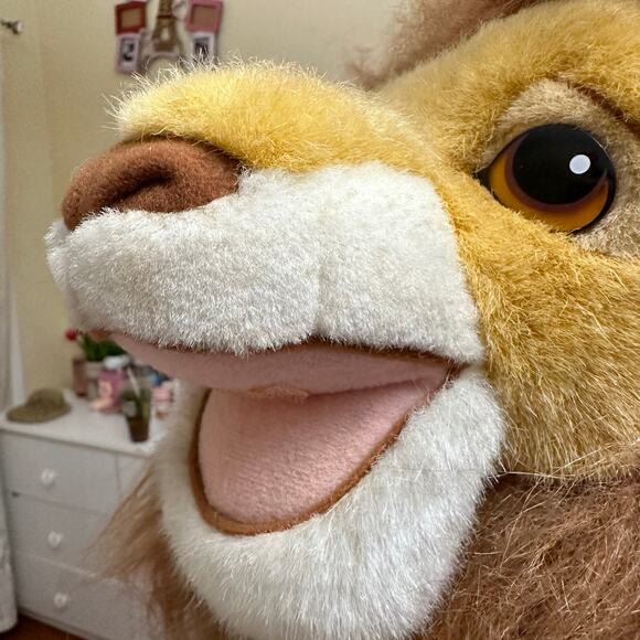 RARE VINTAGE MATTEL 1993 THE LION KING  MUFASA AND SON 14"‎ DISNEY PLUSH SIMBA - Picture 13 of 16